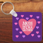 Mam heeft veel namen Metal Square Sleutelhanger (Voorkant)