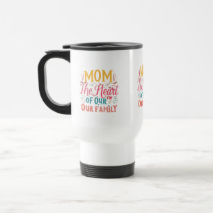 Mam: Het hart van onze familie - 15 oz Travel Mug Reisbeker