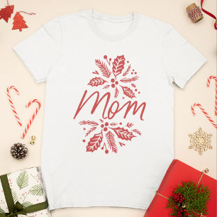 Mam Holly Berry Red Holiday T-shirt