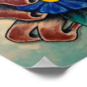 "Mam" hoort Tattoo stijl Poster afdrukken (Hoek)