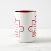 Mam - hou van je voor eeuwigheid puzzelstuk mok (Midden)