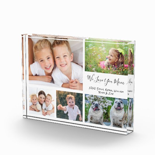 Mam houdt van je collage fotoblokken (Rechts)