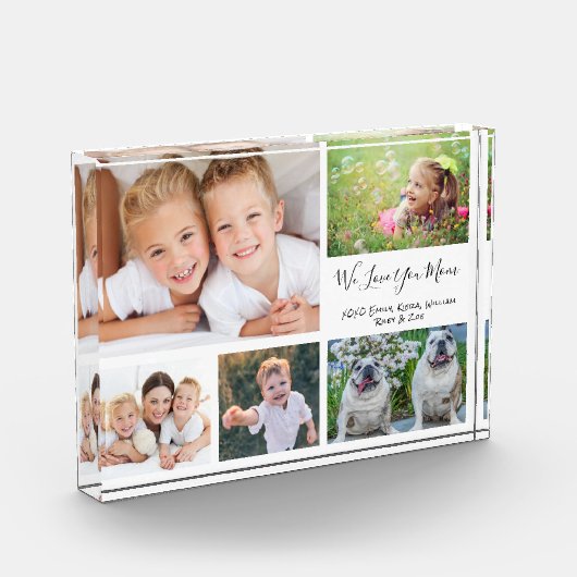 Mam houdt van je collage fotoblokken (Links)