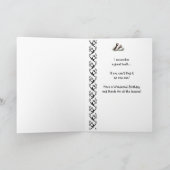 Mam Humor en Love Birthday, Puffins. vogel Kaart (Binnen)