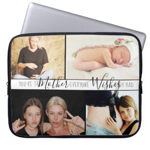 Mam Iedereen wil   Veelvoudige foto van citaat van Laptop Sleeve