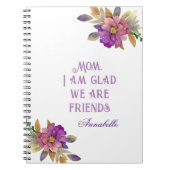 Mam, ik ben blij dat we vrienden zijn notitieboek (Voorkant)