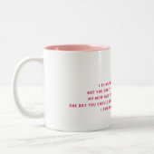 Mam, ik ben een rijk Man Tweekleurige Koffiemok (Links)