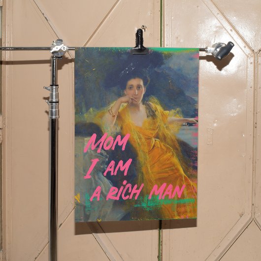 Mam Ik ben een rijk Man - Wall Art Poster - Cher Q