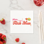 Mam, ik ben een rijke Man cocktail Servet (Insitu)
