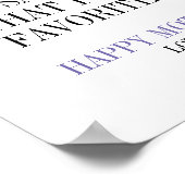 Mam, ik ben je favoriete Moederdag Poster (Hoek)