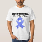 Mam - Ik Draag Periwinkle Ribbon T-shirt (Voorkant)