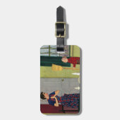 Mam, ik heb mijn kamer gereinigd. bagagelabel (Voorkant verticaal)