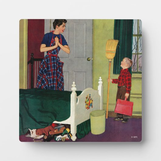 Mam, ik heb mijn kamer gereinigd. fotoplaat (Voorkant)