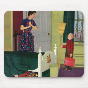 Mam, ik heb mijn kamer gereinigd. muismat