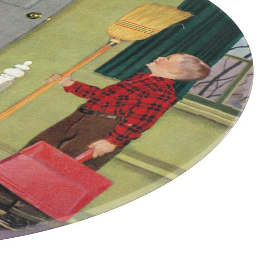 Mam, ik heb mijn kamer gereinigd. snijplank (Hoek)