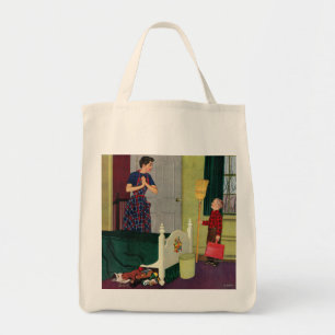 Mam, ik heb mijn kamer gereinigd. tote bag