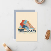 Mam, ik hou heel veel van jou notitiekaartje (Voorkant / Achterkant in situ)