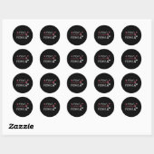 Mam, ik hou meer van je ronde sticker (Vel)