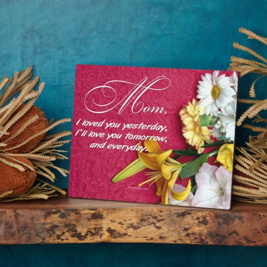 Mam, ik hou van je fotoplaat (Zijkant)