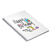 Mam, ik hou van je. Gefeliciteerd verjaardag. Notitieboek (Rechterzijde)