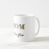 Mam Ik hou van je gouden spugen Koffiemok (Voorkant rechts)