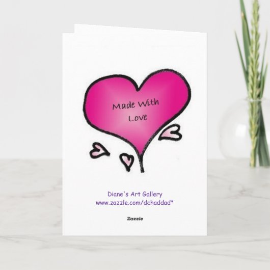 Mam, ik hou van je - Kaart (Achterkant)