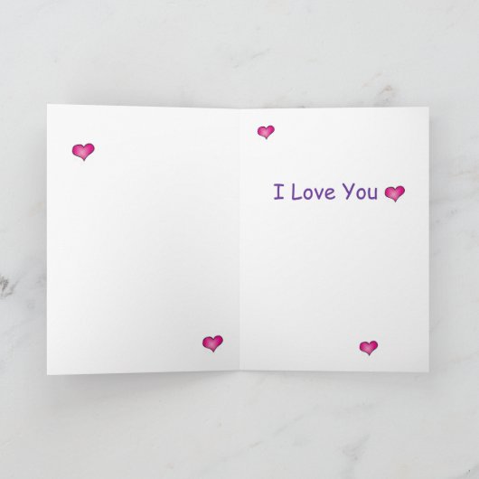 Mam, ik hou van je - Kaart (Binnen)