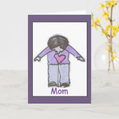 Mam, ik hou van je - Kaart (Gele Bloem)