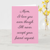 Mam, ik hou van je kaart (Gele Bloem)