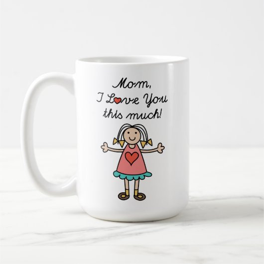 Mam, ik hou van je. koffiemok (Links)