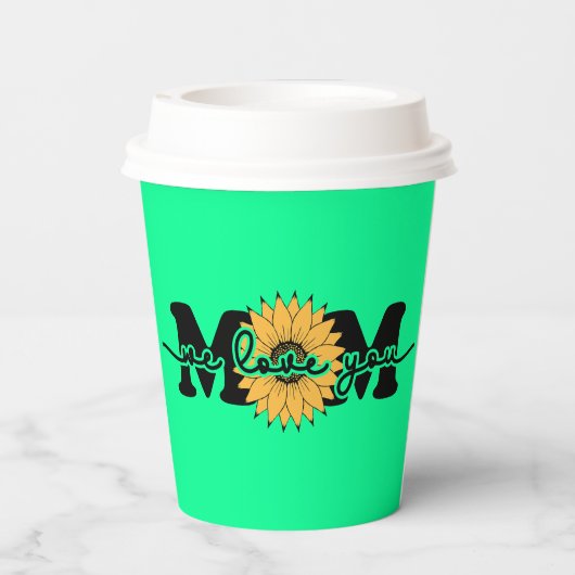 Mam ik hou van je Moederdag-43250 Papieren Bekers (Achterkant)