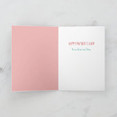 Mam Ik hou van je Moederdag Wenskaart Kaart (Binnen)