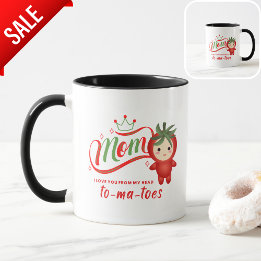Mam ik hou van je van mijn hoofd TOMATOES Funny Mo Mok