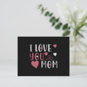 Mam - Ik hou van jou Mam Briefkaart (Staand voorkant)