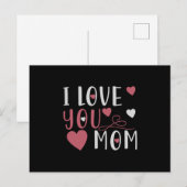 Mam - Ik hou van jou Mam Briefkaart (Voorkant / Achterkant)