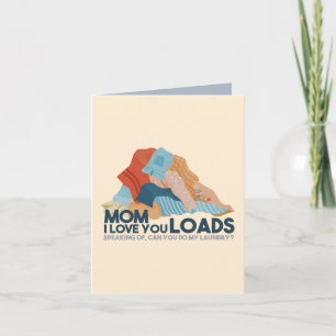 Mam, ik hou van jou. notitiekaartje