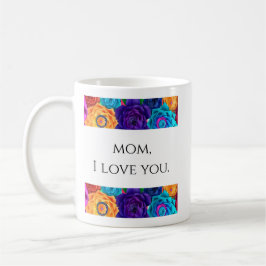 Mam, ik hou van jou - Trendy Moederdag koffiekopje Koffiemok