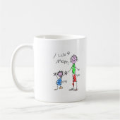 Mam, ik hou van mam koffiemok (Links)