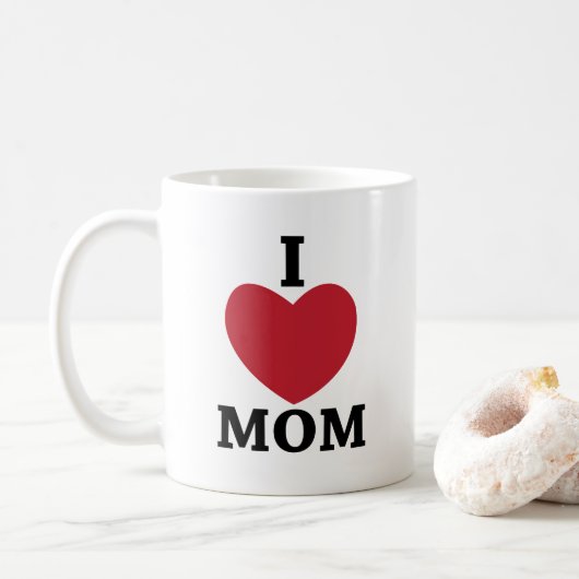 Mam ik hou van mama koffiemok (Met donut)
