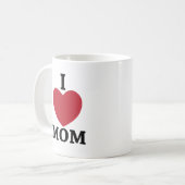 Mam ik hou van mama koffiemok (Voorkant links)