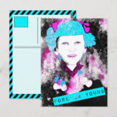 Mam, ik mis je... eeuwig jong. briefkaart (Voorkant / Achterkant)