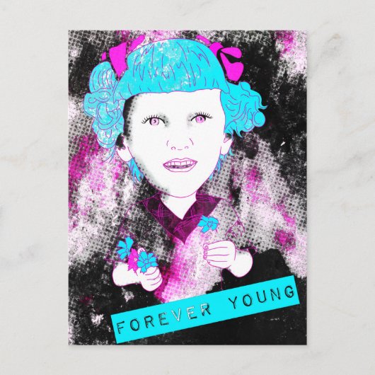 Mam, ik mis je... eeuwig jong. briefkaart (Voorkant)