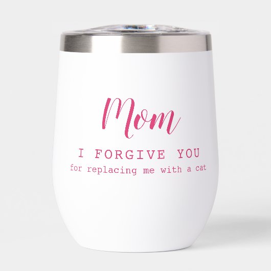 "Mam, ik vergeef je" grappige schattige kattenlief (Voorkant)