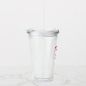 "Mam, ik vergeef je" grappige schattige kattenlief Acryl Drinkbeker (Rechts)