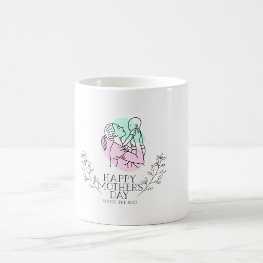 "Mam, ik vier je altijd. Muglady" Koffiemok (Center)