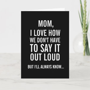 Mam, ik weet altijd... Funny Moederdag Card Kaart