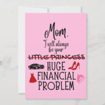 Mam, ik zal altijd jouw enorme financiële probleem