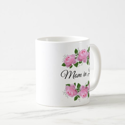 Mam in de wet Rozen Gepersonaliseerde koffie Mok (Voorkant rechts)