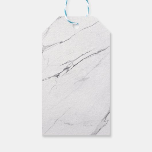 Mam in miljoen | Moederdag witte marmer Cadeaulabel (Achterkant)