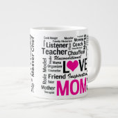 Mam is een liefdescadeautje voor het doen. grote koffiekop (Voorkant rechts)